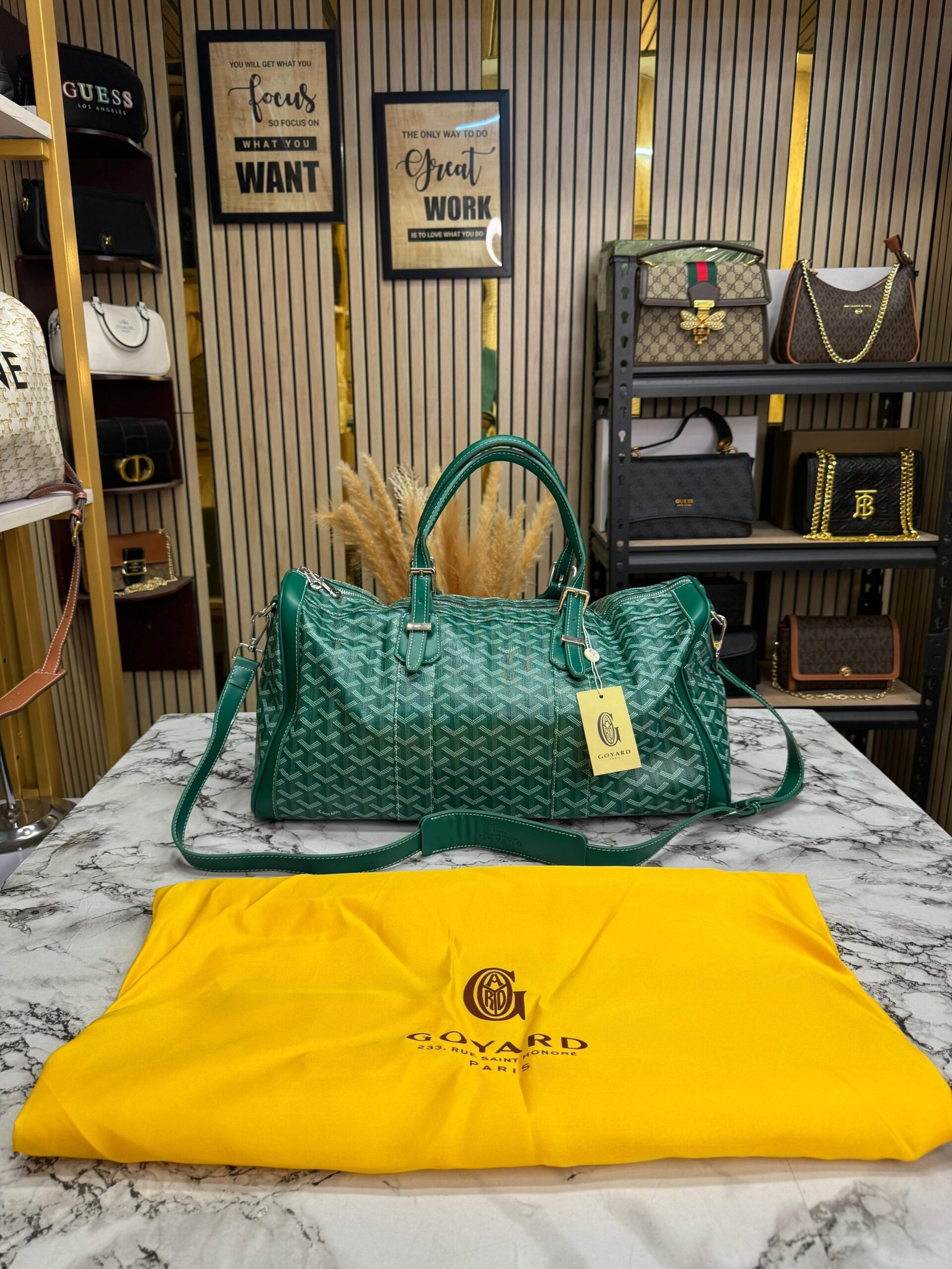 GOYARD DUFFLE GREEN