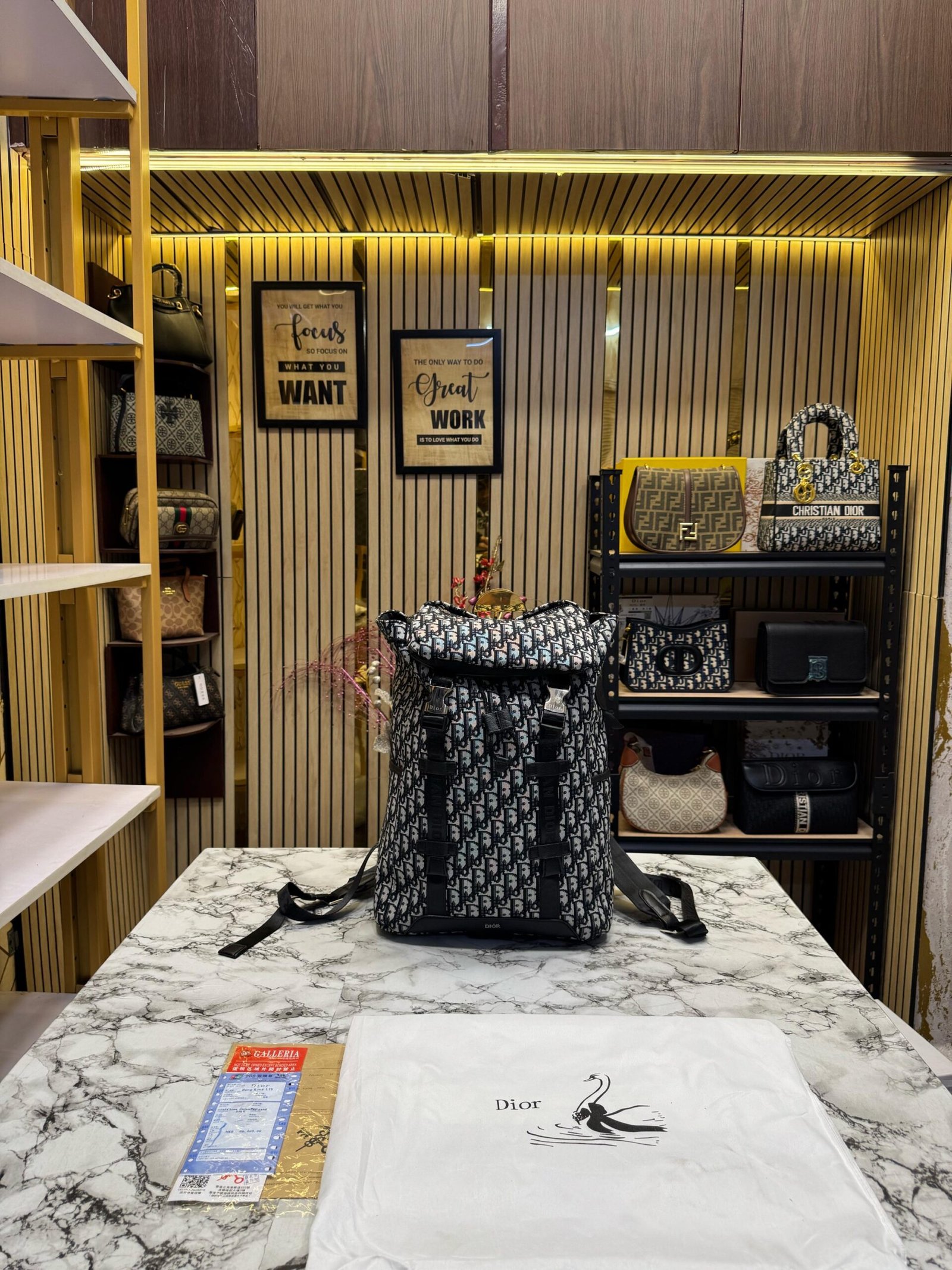 CHRISTIAN DIOR EXPLORER BAGPACK OBLIQUE JACQUARD