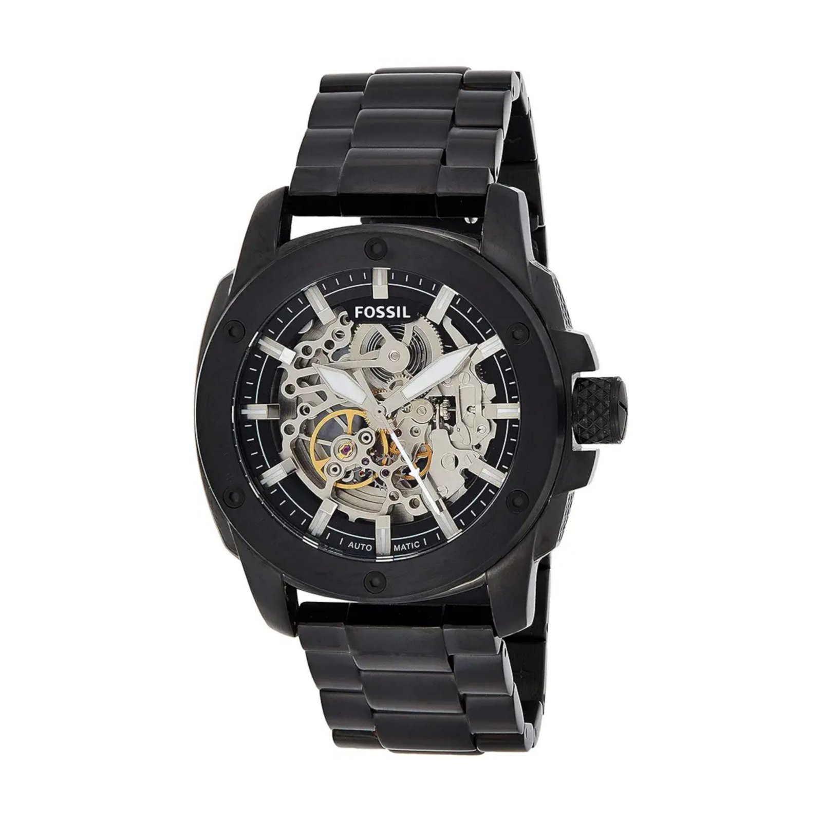 Fossil New Black Metal Automatic Watch
