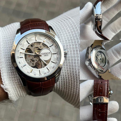 TISSOT 1853 AUTOMATIC PRIMIUM QUILTY LEATHER WATCH